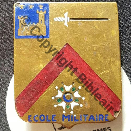 ECOLE MILITAIRE BILLOM 1945.48  AB.P Bol poinconne Dos lisse grave FORGET a main levee 120EurInv